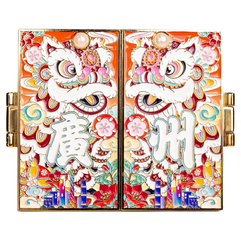 广州醒狮开门金属冰箱贴早点广东博物馆小蛮腰地图旅游手伴地标