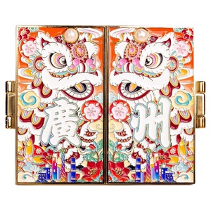 广州醒狮开门金属冰箱贴早点广东博物馆小蛮腰地图旅游手伴地标
