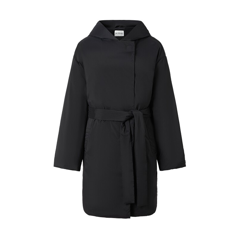 简约长款大衣式羽绒服