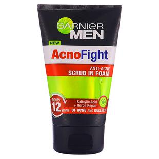 现货!泰国Garnier卡尼尔男士洗面奶酷爽清凉磨砂去黑头控油100ml