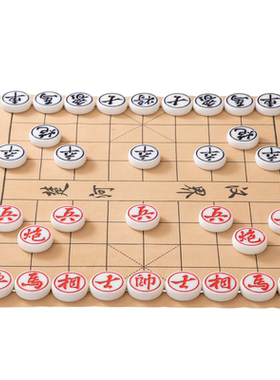 中国象棋仿玉加厚密胺麻将料材质树脂摔不烂实心象棋成人学生儿童