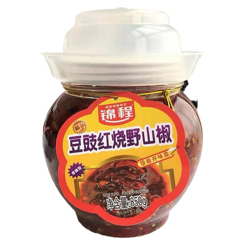 湖南平江豆豉红烧野山椒辣椒酱