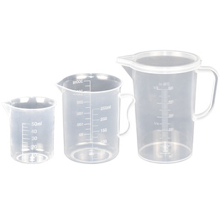 塑料烧杯量杯化学实验加厚大小刻度杯 50 100 150 250 500 1000ml
