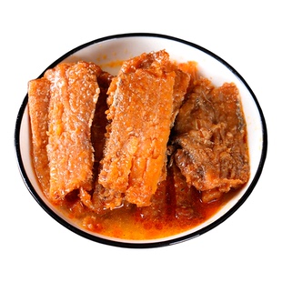 即食香辣带鱼罐头红烧油炸刀鱼下饭菜熟食速食海鲜鱼类罐头210g