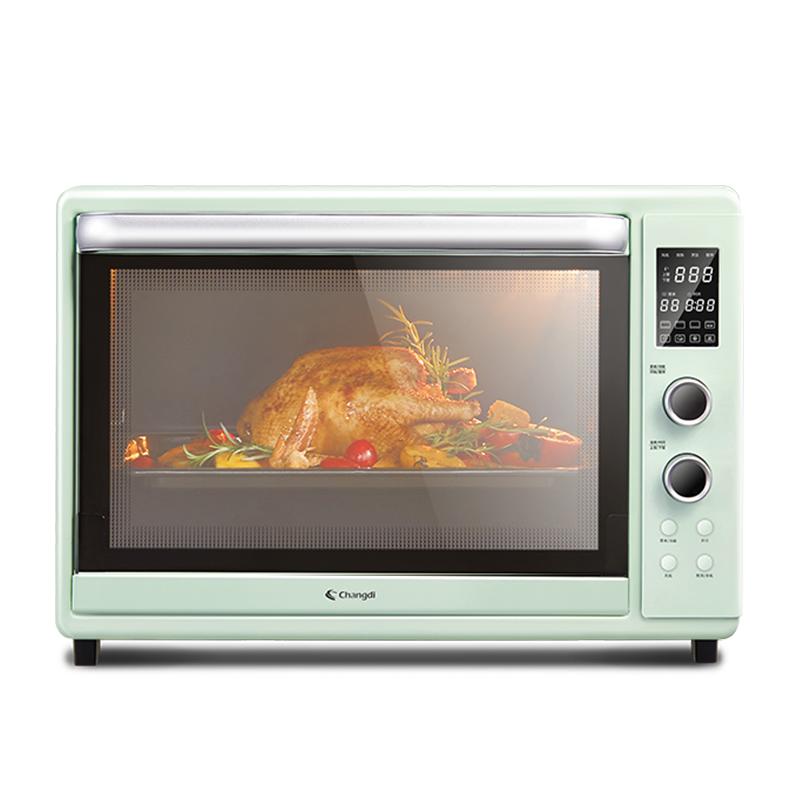 长帝猫小易烤箱家用小型烘焙多功能全自动搪瓷大容量烤箱精准控温