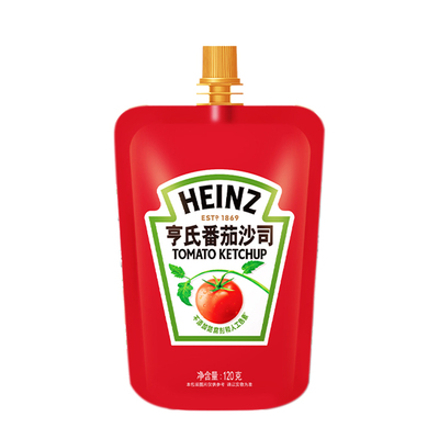 亨氏番茄沙司家用小袋意面西红柿沙拉薯条手抓饼酱挤挤装适用