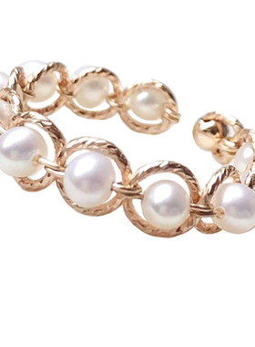 14k包金戒指天然珍珠淑女款特惠