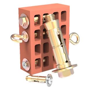 三片重型膨胀螺栓轻质砖 M6-M20轻体砖蜂窝砖实心墙膨胀螺栓