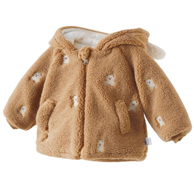 宝宝外套秋冬加绒毛毛洋气加厚