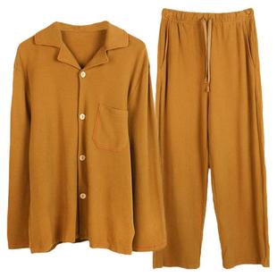 朵朵可可家居服睡衣男2025新款春秋季德绒开衫保暖针织绒简约套装