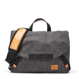 波斯丹顿单肩包男帆布时尚潮流休闲单肩斜挎背包男士潮牌斜跨男包