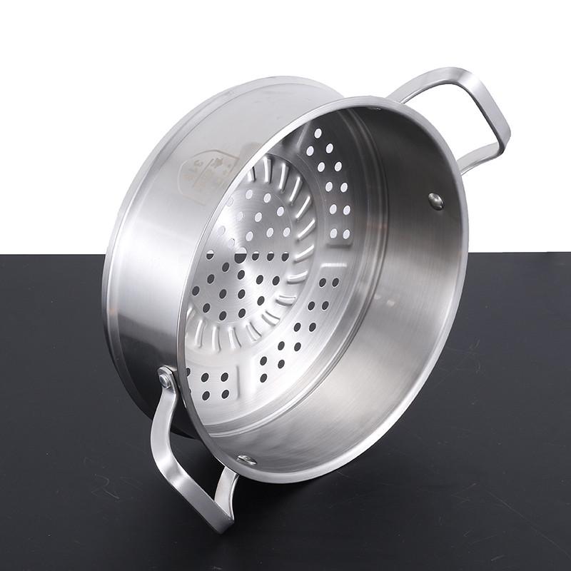 铿锵316不锈钢蒸屉家用蒸笼蒸锅炒锅蒸格篦子蒸馒头通用蒸隔蒸架