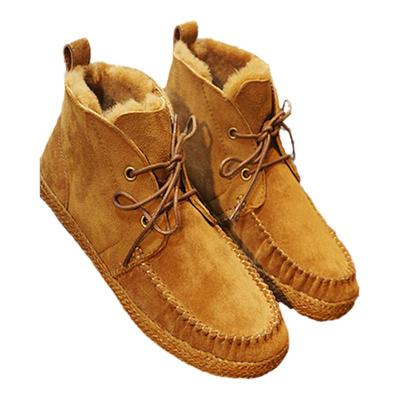 羊皮毛一体橡胶底情侣款雪地靴