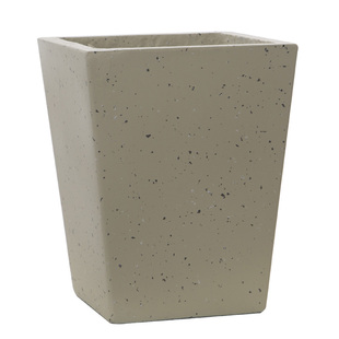 玄之祥石高筒方口水泥花盆简约北欧风酒店园林绿植盆栽轻奢高级感