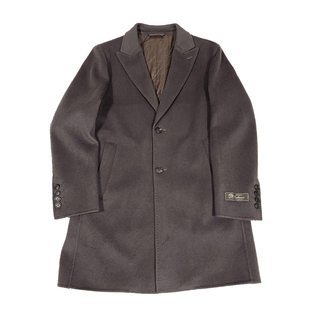 报喜鸟羊绒大衣男橡木色中长款羊毛呢大衣冬季双面呢男士毛呢外套