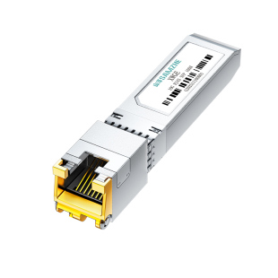 山泽万兆10G光转电模块SFP+光口转RJ45电口模块光纤口转网口转换器5G/2.5G自适应兼容多品牌