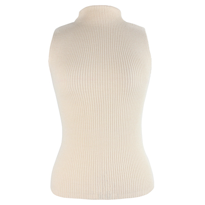 秋冬高领背心+开衫针织套装