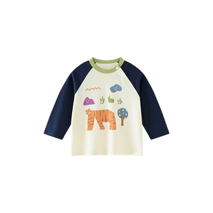 【软糯棉】博睿恩男童纯棉卡通长袖T恤春款宝宝可爱亲肤上衣童装