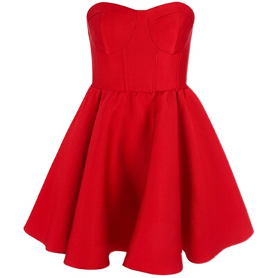 抹胸迷你连衣裙 宝石红Adorable Mini MaisonAmory