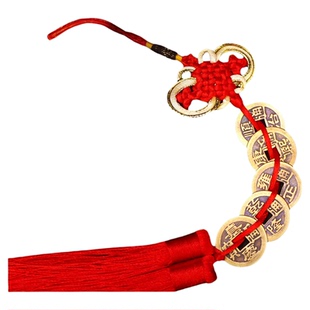 五帝钱挂件真品大铜钱进门纯铜古币客厅随身携带门对门六帝十帝钱