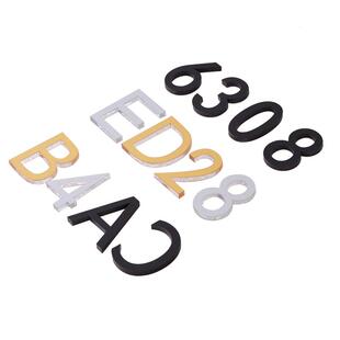 英文字母数字贴门牌号码牌亚克力3d立体储物柜编号牌标识牌贴定制