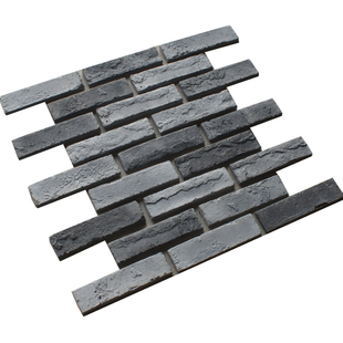文化砖青黑色室内背景墙仿古砖中式明清复古别墅外墙砖小灰砖片石