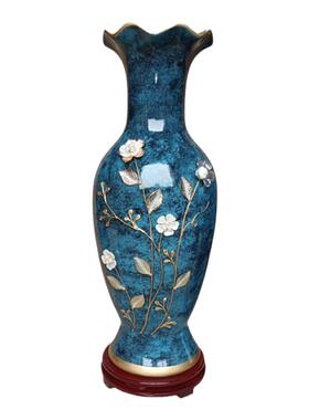 欧式家居摆件陶瓷落地大花瓶中式客厅花插装饰品结婚礼物装饰摆件