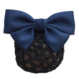 头花女职业盘发上班银行护士发网酒店餐饮服务员学生盘头网兜发饰