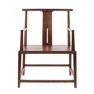 老榆木圈椅新中式实木免漆官帽椅餐椅茶椅禅椅子榫卯主人椅打坐椅