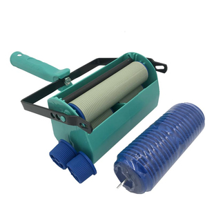 5寸7寸装饰机艺术漆滚筒液体壁纸漆印花滚筒刷硅藻泥木纹压花