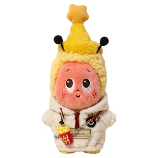 仅售娃衣~可爱星星人卡通飞行员娃衣毛绒套装潮玩娃娃服装飞行帽
