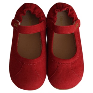 砚台家童装女童复古绒面皮鞋2026春秋新款儿童软底公主鞋休闲鞋子