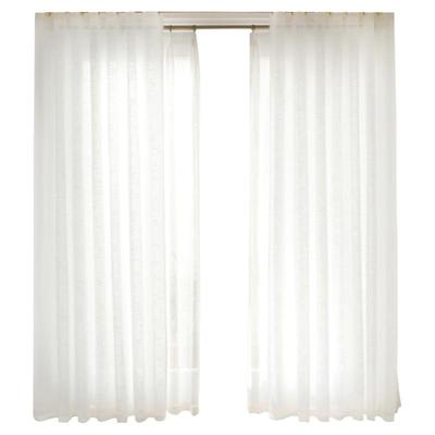 半遮亚麻北欧透光不透人纱帘