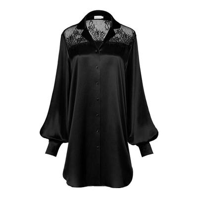 manito曼尼陀蕾丝长袖睡裙