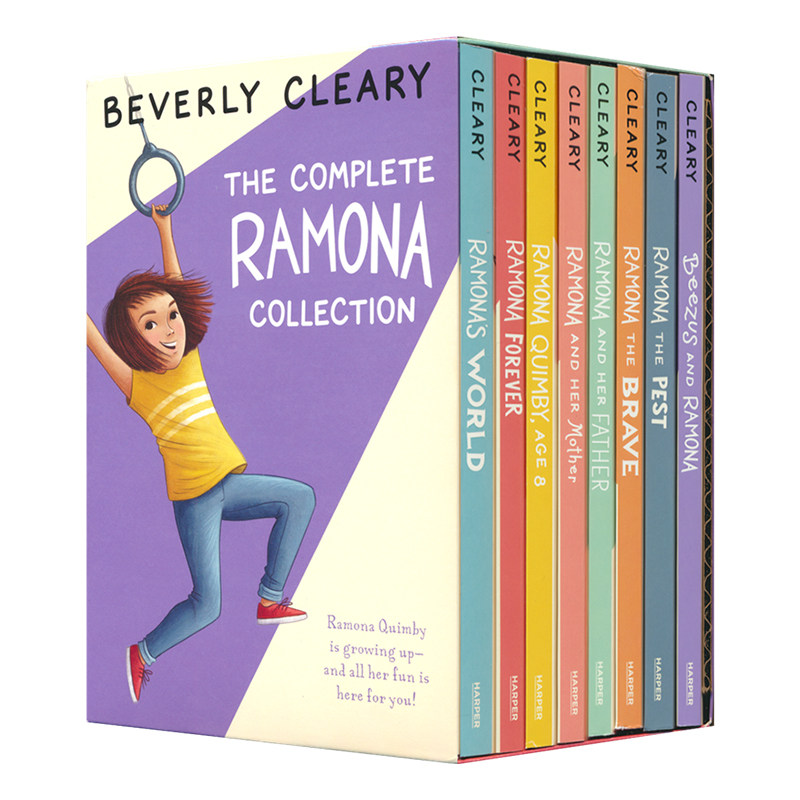 The Complete Ramona Collection 雷梦拉系列8册盒装 纽伯瑞奖 桥梁章节书 青少年成长故事 英语小说读物 英文原版进口儿童图书