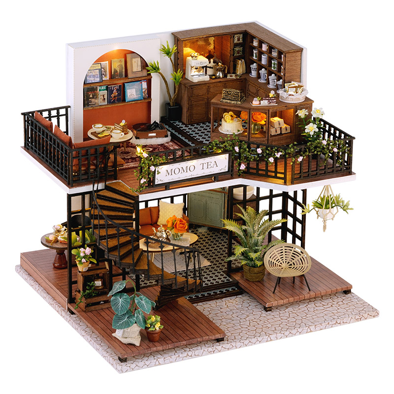 智趣屋diy小屋手工制作木制小房子微缩模型拼装玩具生日礼物女生