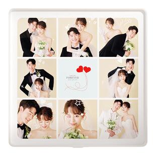 九宫格洗照片打印加相框摆台定制diy做成挂墙相册水晶相片高级感