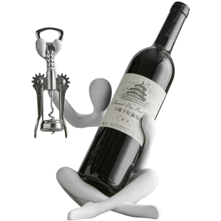 意式极简艺术人物红酒架酒店摆件轻奢高档客厅酒柜电视柜2025新款