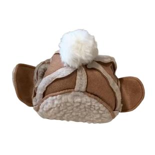 猫咪飞行员帽子头套小猫狗狗头饰露耳朵冬天德文猫冬季新年宠物帽