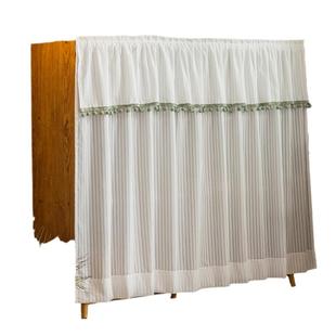 置物架货架遮挡帘柜子防尘免打孔遮挡布帘厨房杂物遮丑帘子魔术贴