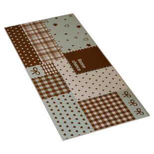 法式复古拼布风卧室床边毯家用客厅地毯房间床前床尾防滑耐脏地垫