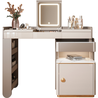 墨乔轻奢高级感大容量翻盖梳妆台