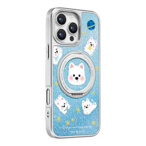 星空西高地适用于iphone17pro手机壳磁吸新款14Promax全包闪粉15防摔ins风13Pro女16Promax高级感简约保护套