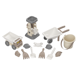 儿童沙滩车玩具套装宝宝铲沙挖沙子沙漏玩沙子工具加厚小铲子和桶