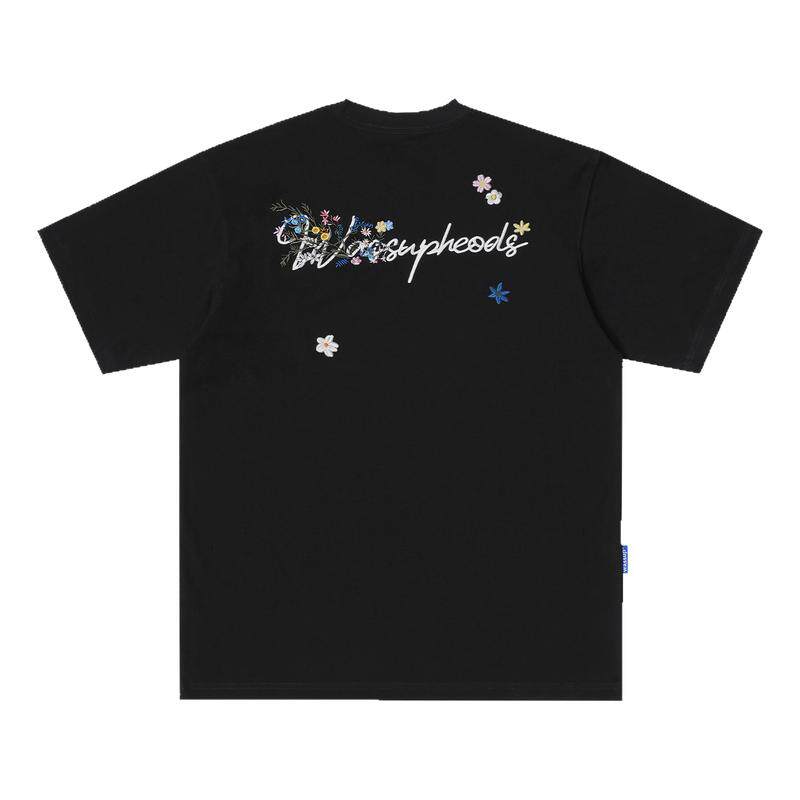 【WASSUP官方店】花卉刺绣短袖女