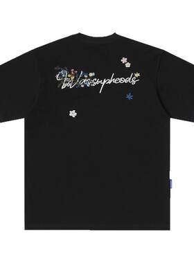 【WASSUP官方店】花卉刺绣短袖女