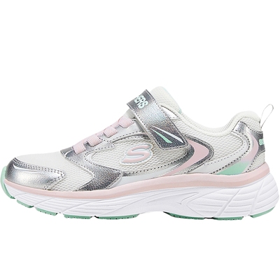 Skechers斯凯奇童鞋女童休闲运动鞋复古时尚搭扣低帮