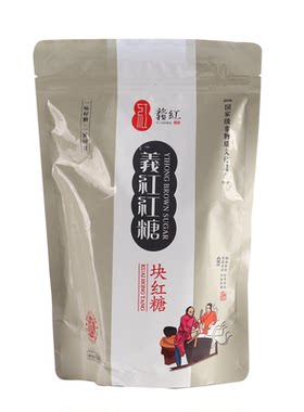 义红红糖古法义乌手工老糖方块甘蔗糖块女人经期纯正宗袋装450g