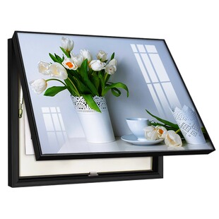 现代简约电表箱遮挡装饰画小清新植物花卉挂画强弱配电箱装饰壁画