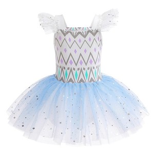 儿童艾莎芭蕾裙女白雪公主灰姑娘开档演出服考级纯棉芭蕾舞舞蹈裙